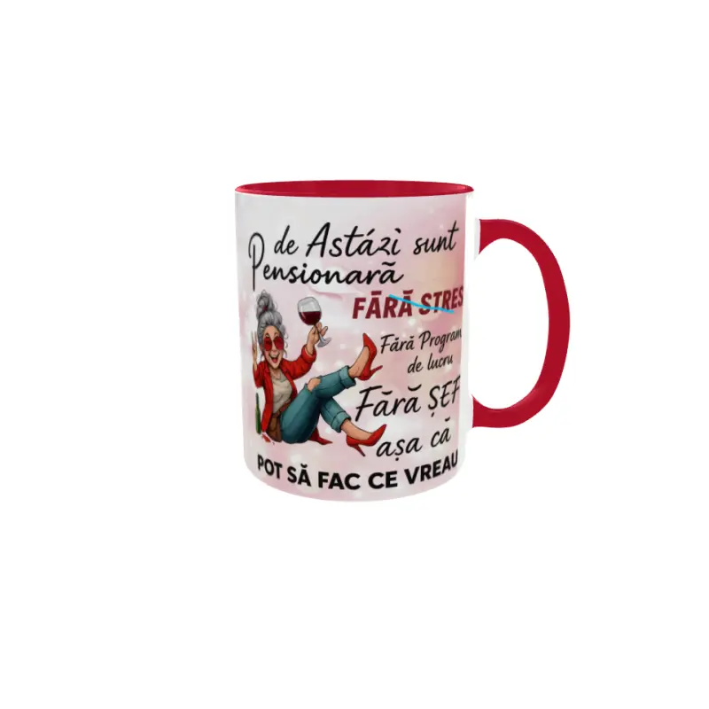 De astazi sunt pensioanara, cana ceramica, 330ml, cgs1836